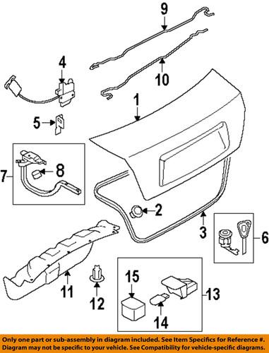 Subaru oem 57530fg000 trunk lock actuator motor/trunk/trunk part