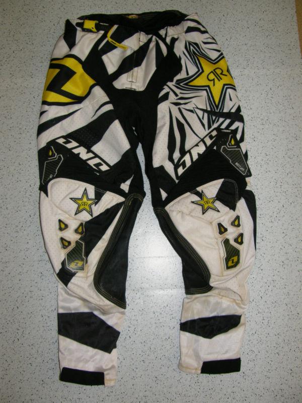 One industries defcon riding pants adult sz.30 moto rockstar mx atv quad #jp22