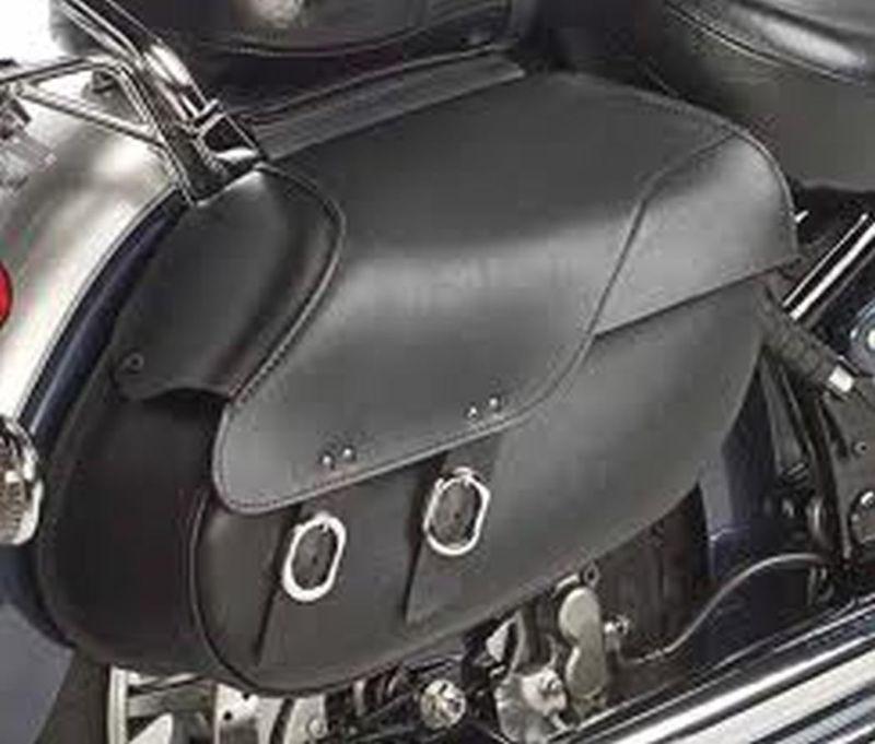 Willie &max large retro revolution hard mount style saddlebags,black,20.5x11.5x6