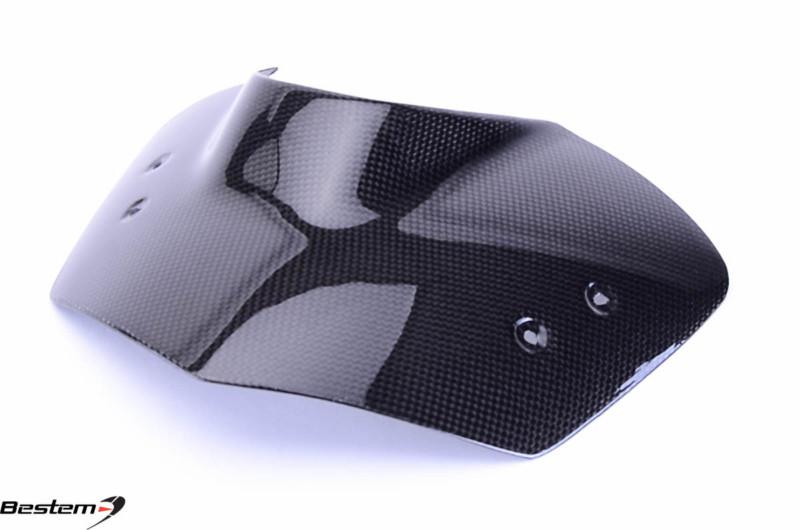 Bmw k1300r k1200r carbon fiber wind screen fly screen plain weave by bestem usa