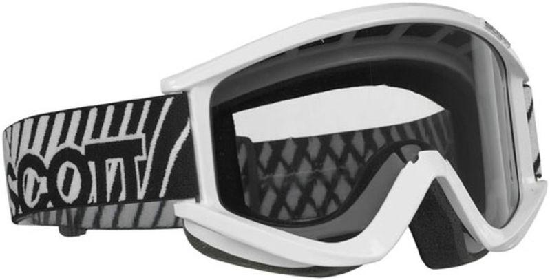 New scott recoil xi pro sand/dust adult goggles, white, one size