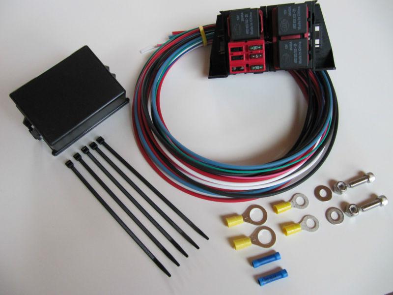 Electric cooling (hi/low) fan harness/switch kit - gm ls1, ls7, ls9 engines