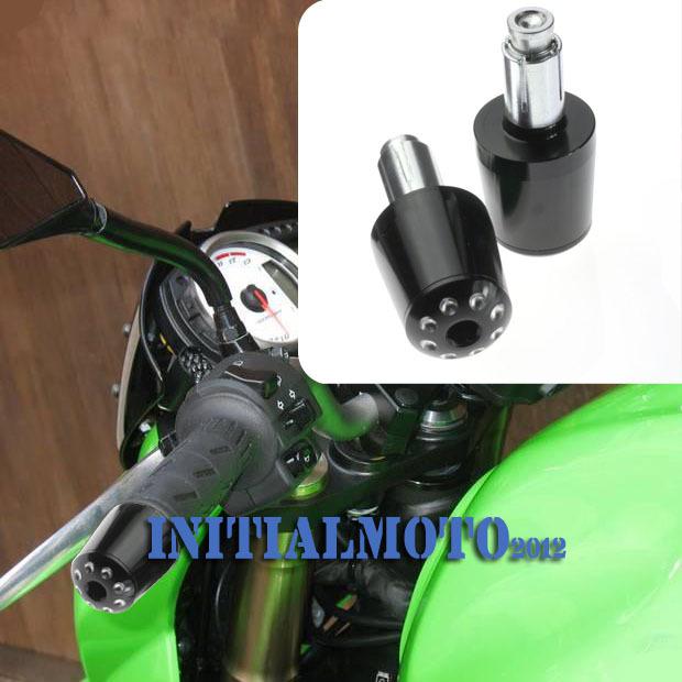 7/8'' scooter dirt bike motorcycle black handle hand grip handlebar bar end plug