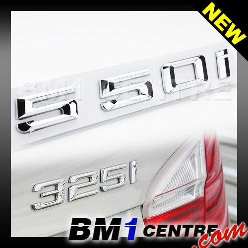 550i letter number badge emblem chrome for bmw 5 series e60 e61 f10 f11 rear