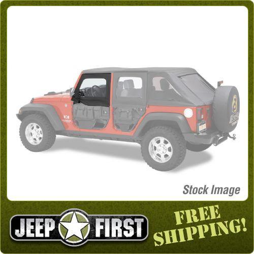 Bestop 51805-35 highrock 4x4 element soft doors black diamond front