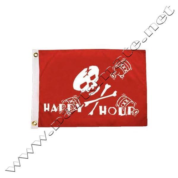 Taylor 1798 pirate head flags / happy hour 12x18nyl flag