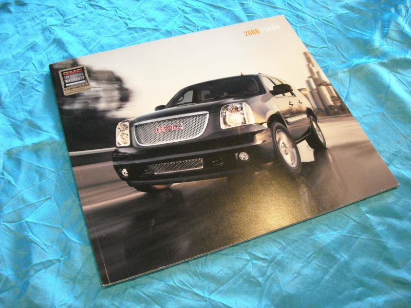 2008 gmc yukon sales brochure dealer item excellent