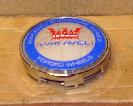 Makaveli wheels chrome blue custom wheel center cap (1)