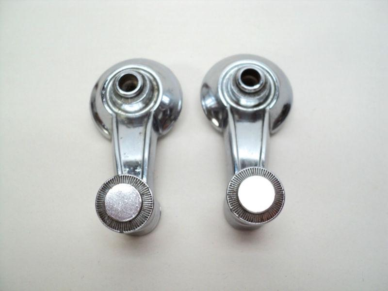 66 67 chrysler polara monaco fury vent window chrome crank handles mopar