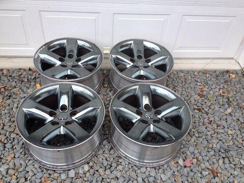 2002-2013 dodge ram 1500 rare night runner oem 20" tinted chrome clad wheels 