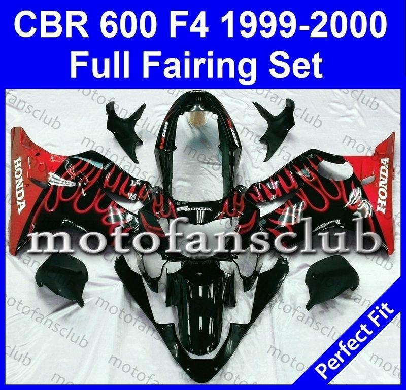 Fit honda cbr600f4 99 00 cbr600 f4 600f 1999 2000 fairing kit bodywork #07 c