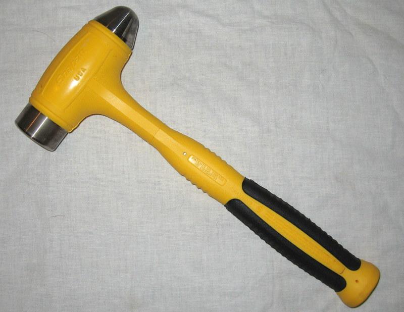 Snap on hbbd32 yellow ball peen dead blow hammer 24 oz. 