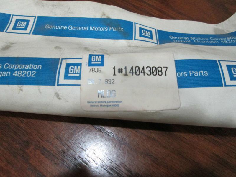 Nos oem genuine gm part corvette c4 front bumper molding 84-90 14043087