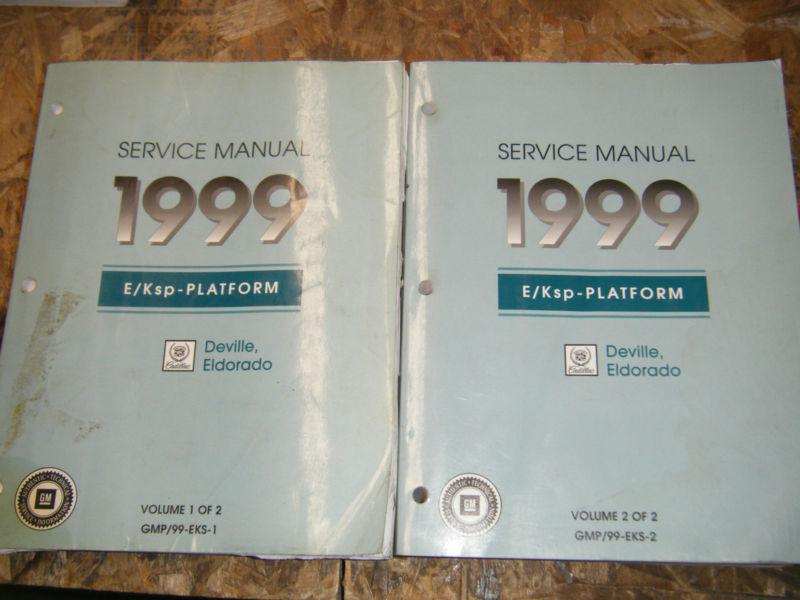 1999 cadillac e/ksp  platform deville eldorado factory service manuals shop