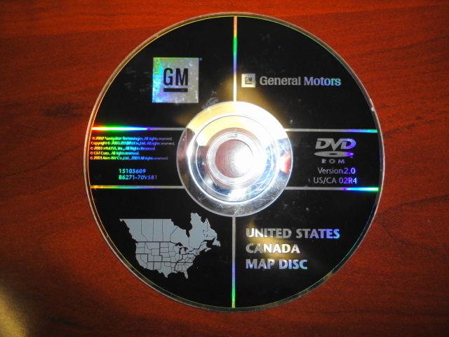 2003 2004 2005 2006 cadillac gmc tahoe denali navigation dvd map disc 15105609