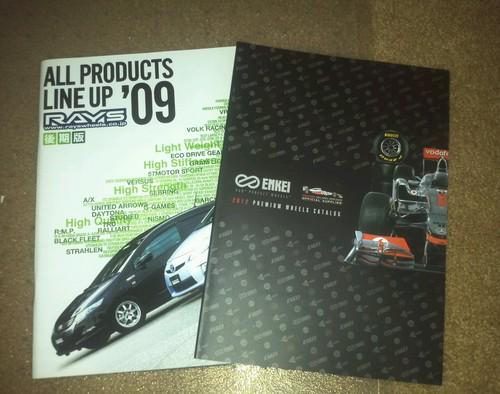 Jdm rays enginering/volk racing and enkei wheel catalogs 