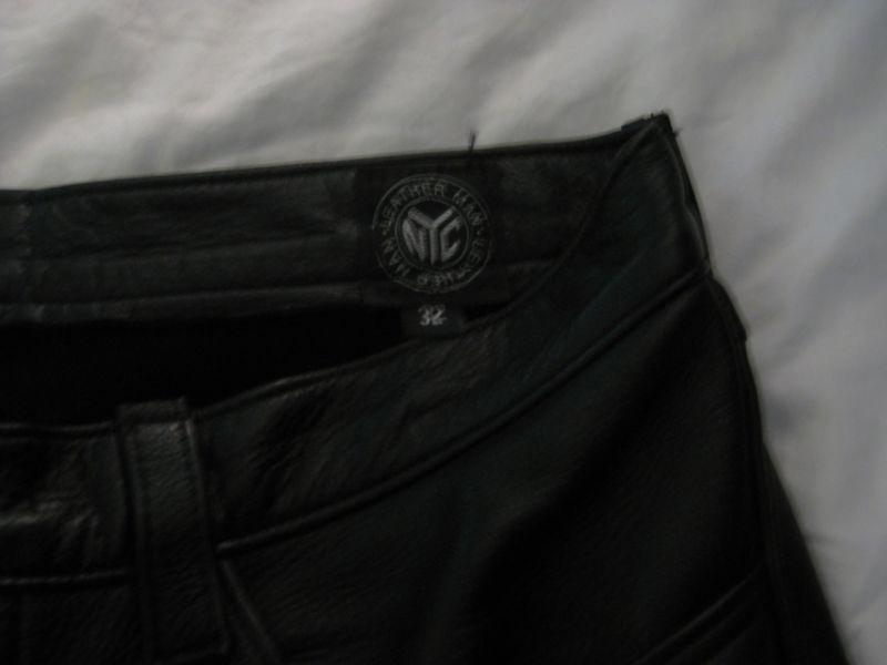 Men's low-rise leather jeans/pants