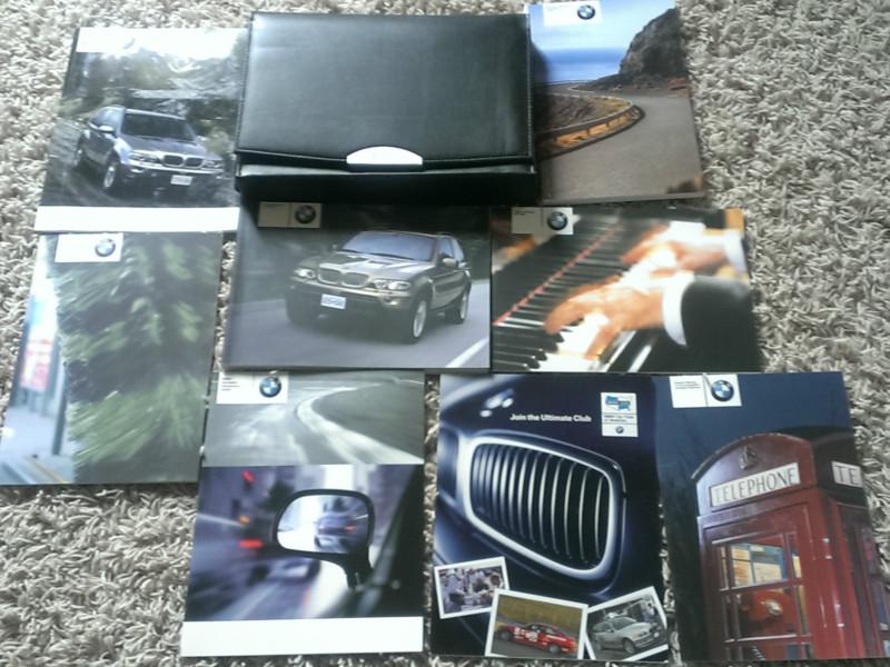 2004 bmw x5 3.0i 4.4i owners manual set with case m108