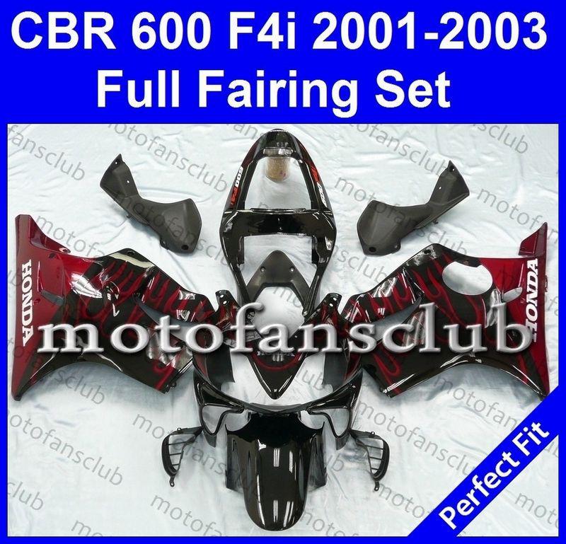 Fit honda cbr600f4i 01 02 03 cbr600 f4i 600f 2001 2002 2003 fairing kit #13 c