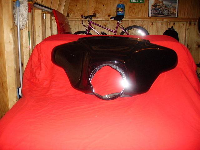 Vivid black front fairing 97-2013