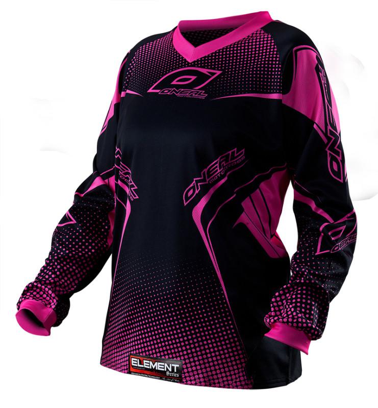 2012 o'neal element jersey - black/pink womens - extra large (wxl) --0075-704