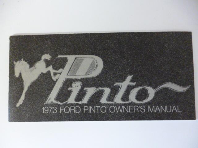 1973 ford pinto owners manual original