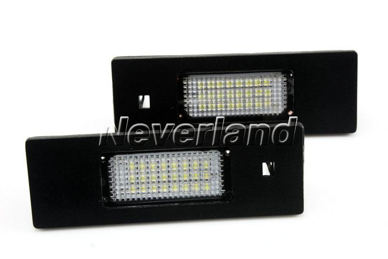 2pcs led license plate light lamp white error free for bmw z4 e87 e63 e64 new