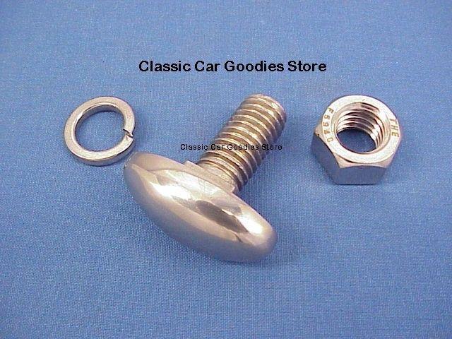 1938-1939 chevy truck oval bumper bolt (1) stainless steel