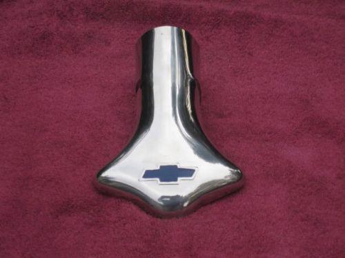 Chevrolet accessory exhaust tip with chevrolet bowtie emblem badge