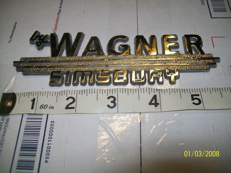 Wagner simsbury  metal dealer emblem