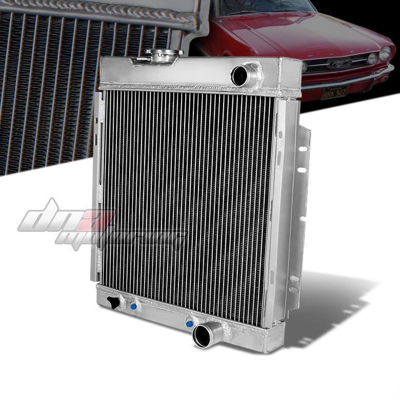 64-66 ford mustang/shelby v8 l6 3-row tri core full aluminum racing radiator mt