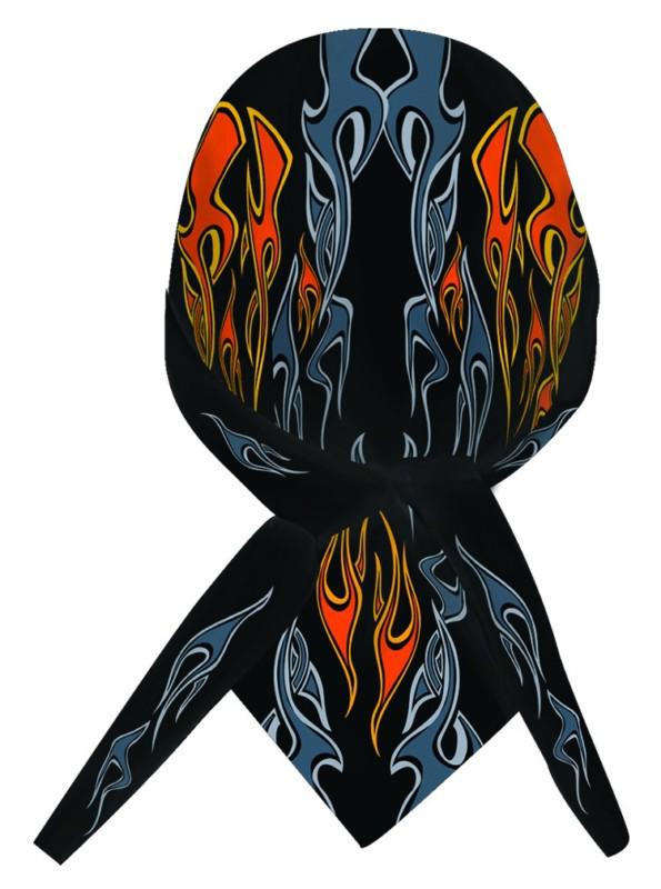 Danbanna deluxe dare devil flames bandana doo rag head wrap biker cycle casual