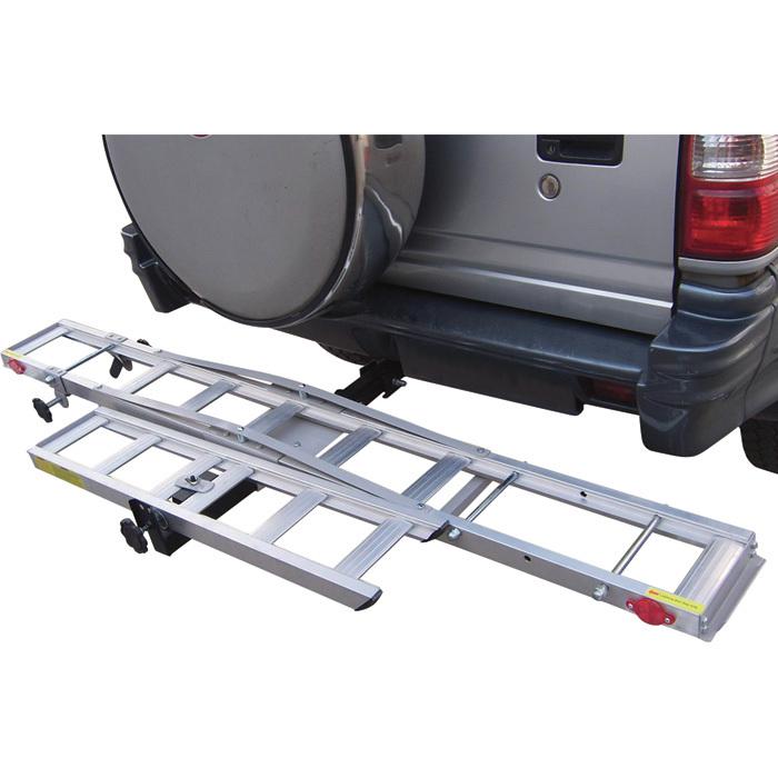 Ultra-tow aluminum receiver-mounted motorcycle carrier #stf-77082mh