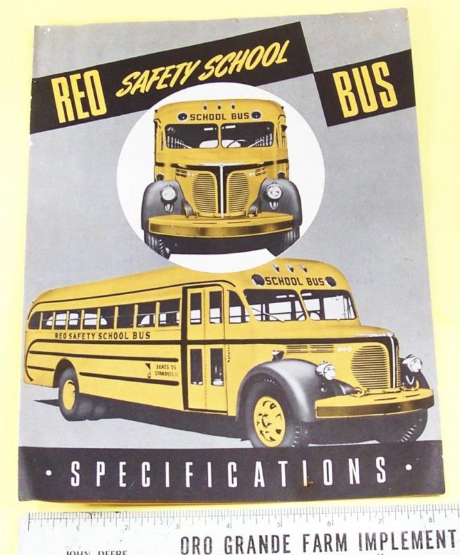 1948 reo school bus sales brochure clean original