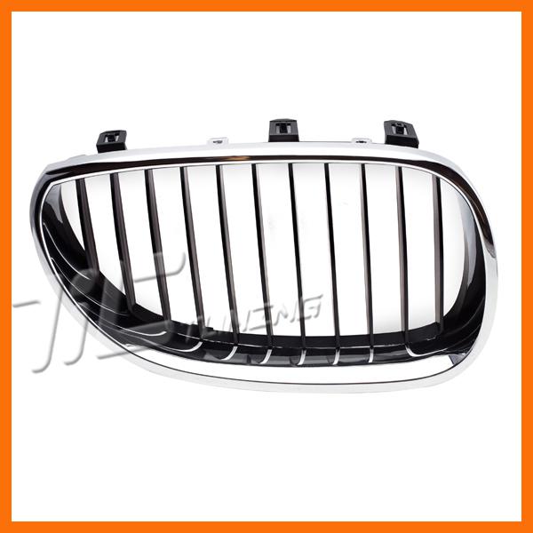 04-09 bmw e60 525 530 545 right front plastic grille body assembly new