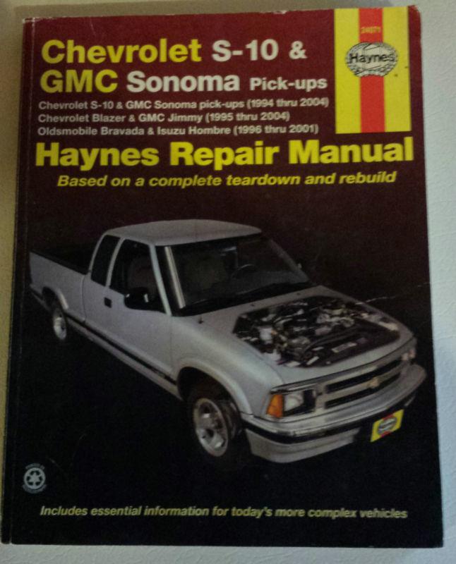 Haynes 24071 chevrolet s-10 & gmc sonoma manual