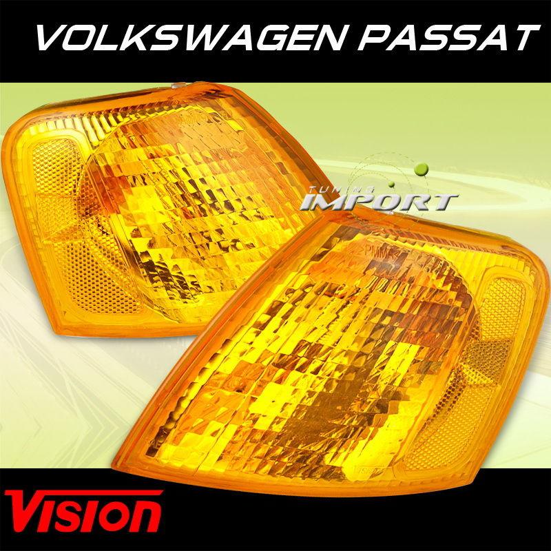 Volkswagen 98-00 passat replacement vision corner signal lights lamps lh+rh set