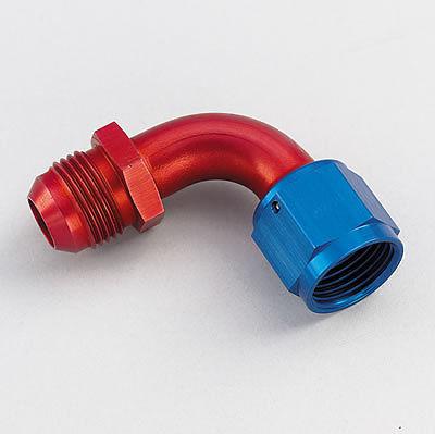 Aeroquip fbm3157 fitting coupler 90 deg -10 an female to -10 an male red ea