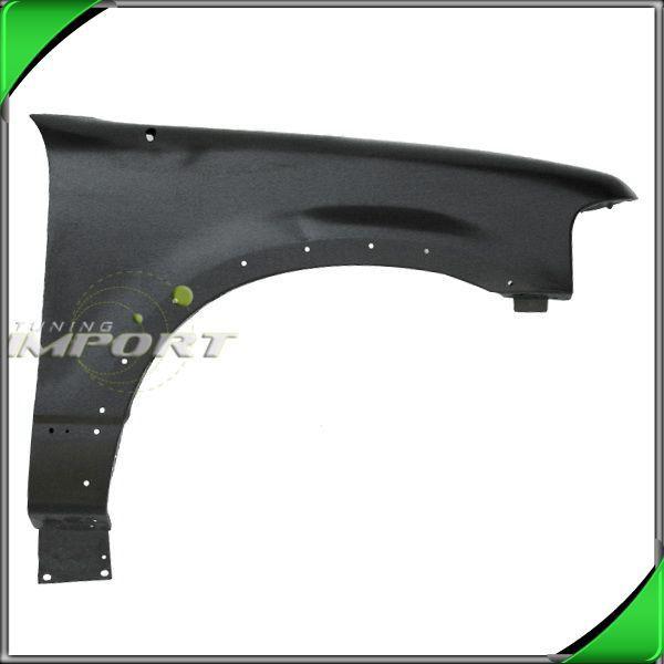 02-05 ford explorer right front fender primed steel flared hole wo sport trac rh