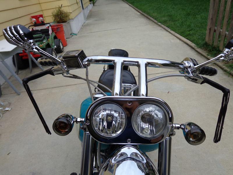  duel chrome headlight for harley davidson or other mc's