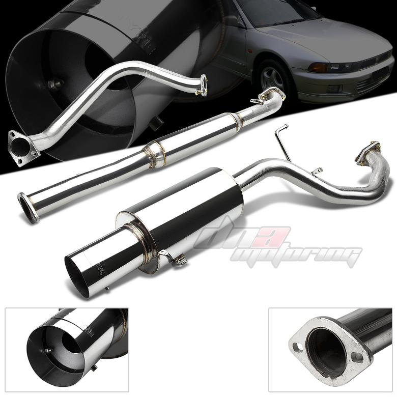 99-03 mit galant 2.4l 4cyl 4g64 4" muffler tip catback/cat back exhaust system