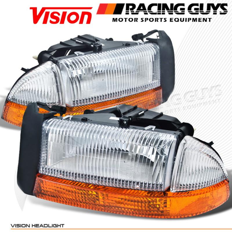 1998-2004 dodge dakota headlights signal corner parking lamps set pickup suv