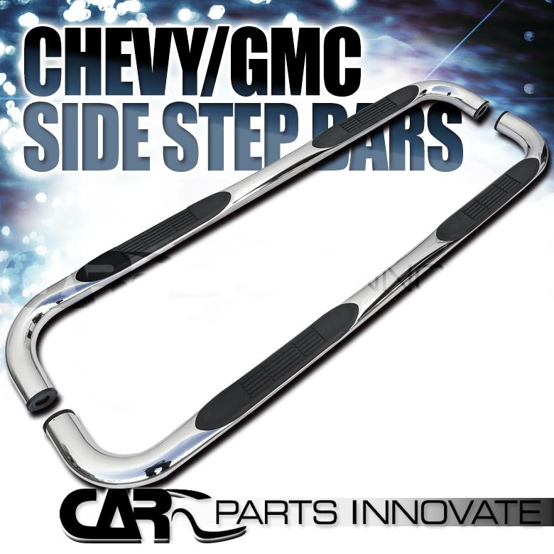 00-12 tahoe yukon 4dr 01-12 escalade 3" polished s/s side step nerf bars