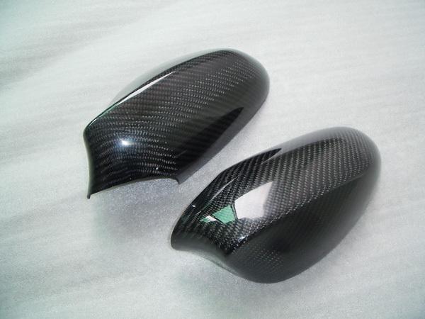 1 pair fit for bmw e82 e87 mirror cover cap real carbon fiber