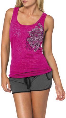 Msr metal mulisha royal flush womens cotton/ply tank top/shirt,hot pink,small/sm