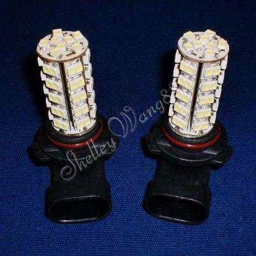 2x 68 smd 9006 car vehicle led white fog light bulbs