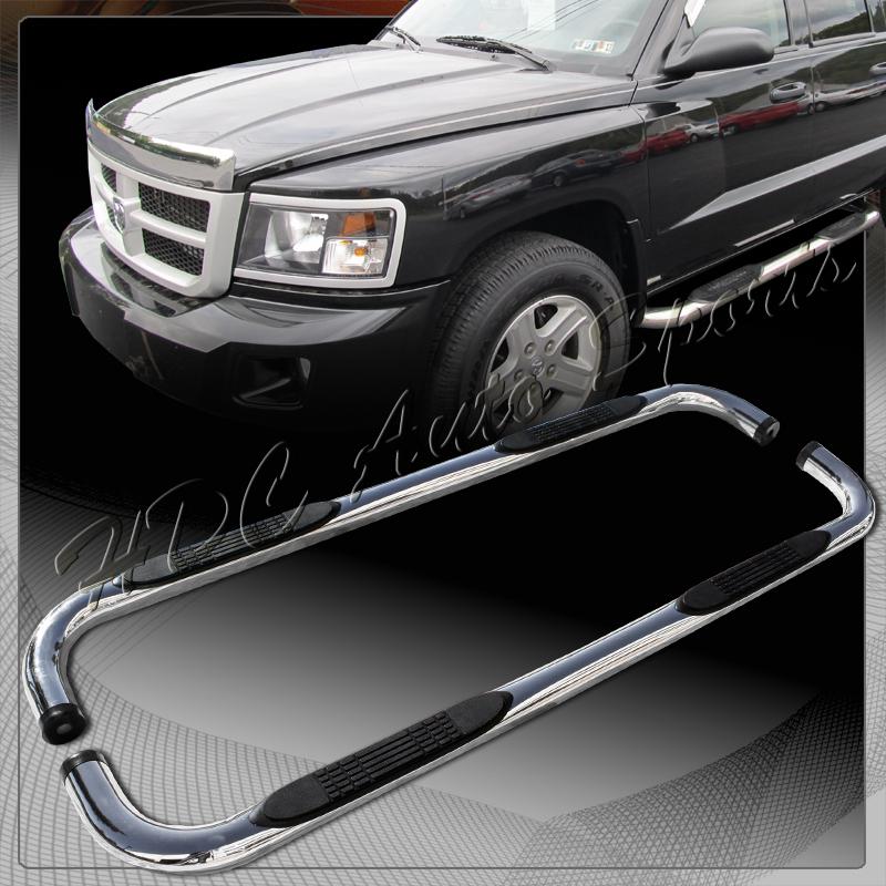 2005-2010 dodge dakota p/u extended cab stainless steel nerf side step bar