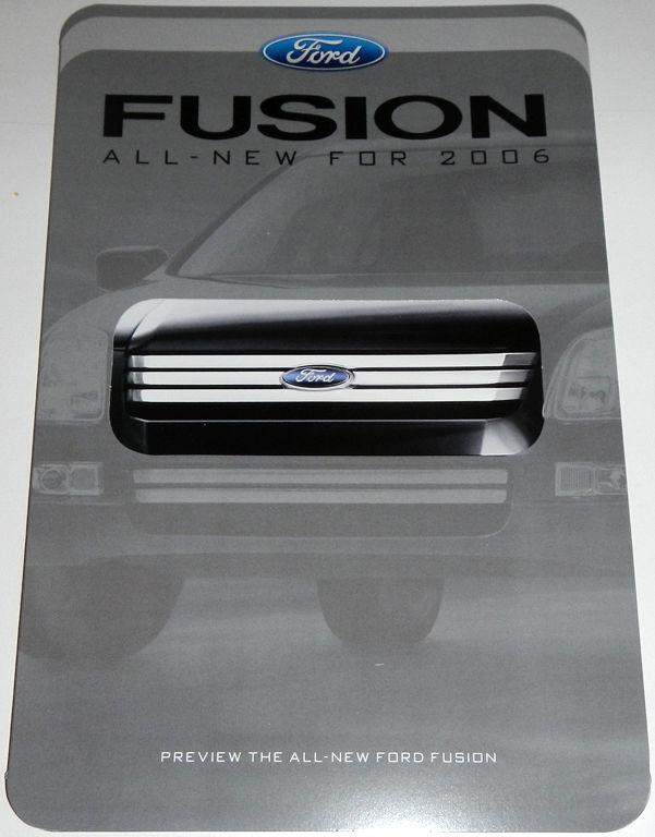 2006 ford fusion preview brochure