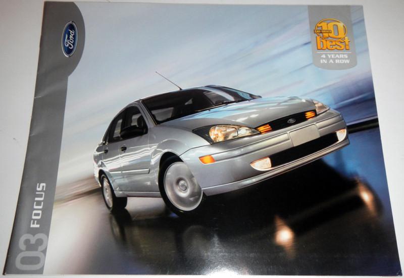 2003 ford focus brochure