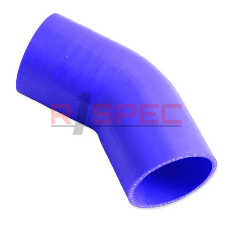 Universal blue 3'' 3.0" 3 ply 45 degree silicone hose coupler 76mm turbo intake